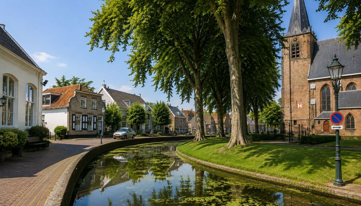 De Kerksingel in het centrum van Ridderkerk